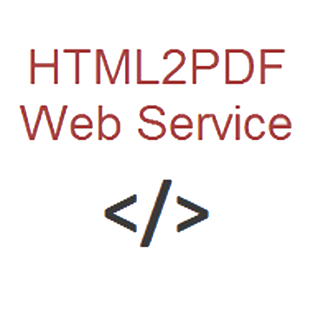 HTML2PDF Web Service
