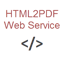 HTML2PDF Web Service