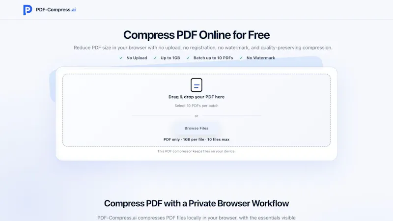 PDF-Compress.ai screenshot 2