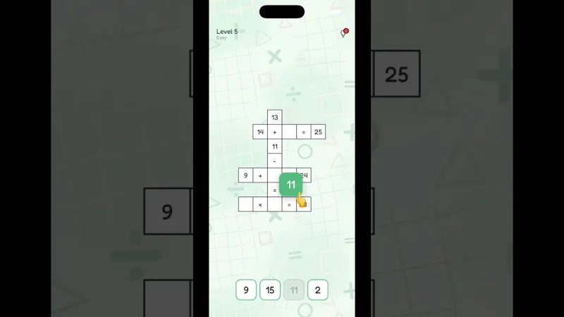 Mathrid - Number Crossword screenshot 1 (video preview)