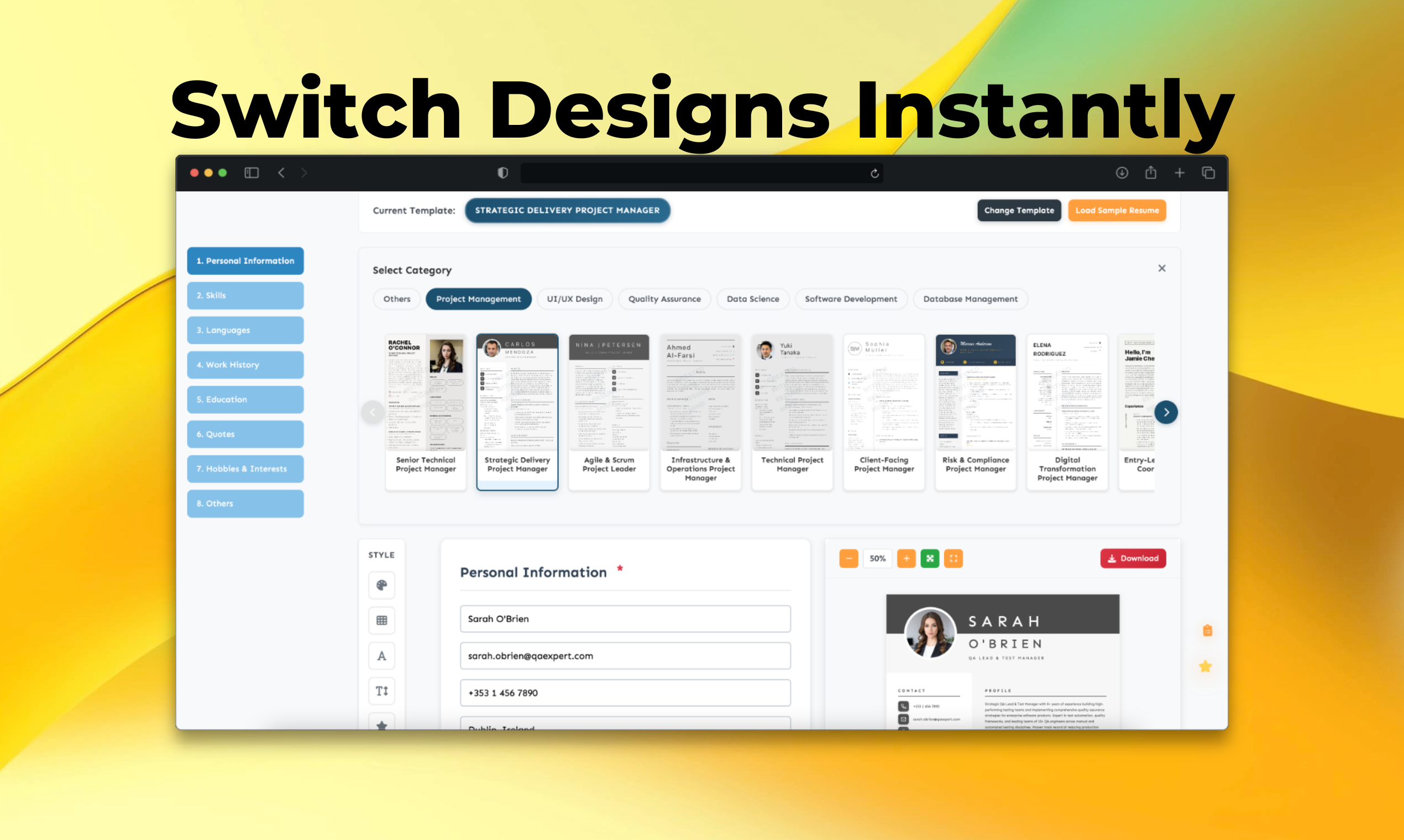 Resumemind - Screenshot 3 showing product features and functionality