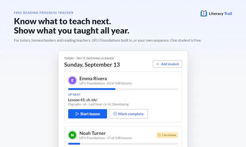 Literacy Trail screenshot 1