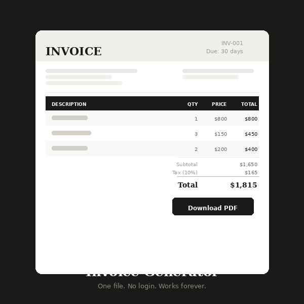 Freelancer PDF Kit