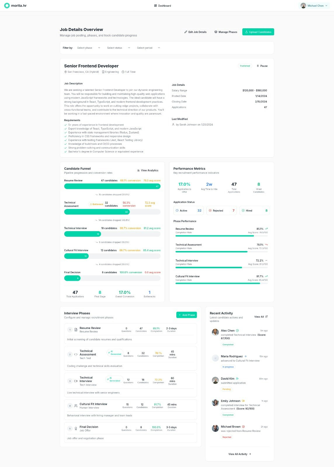Morita HR - Screenshot 3 showing product features and functionality