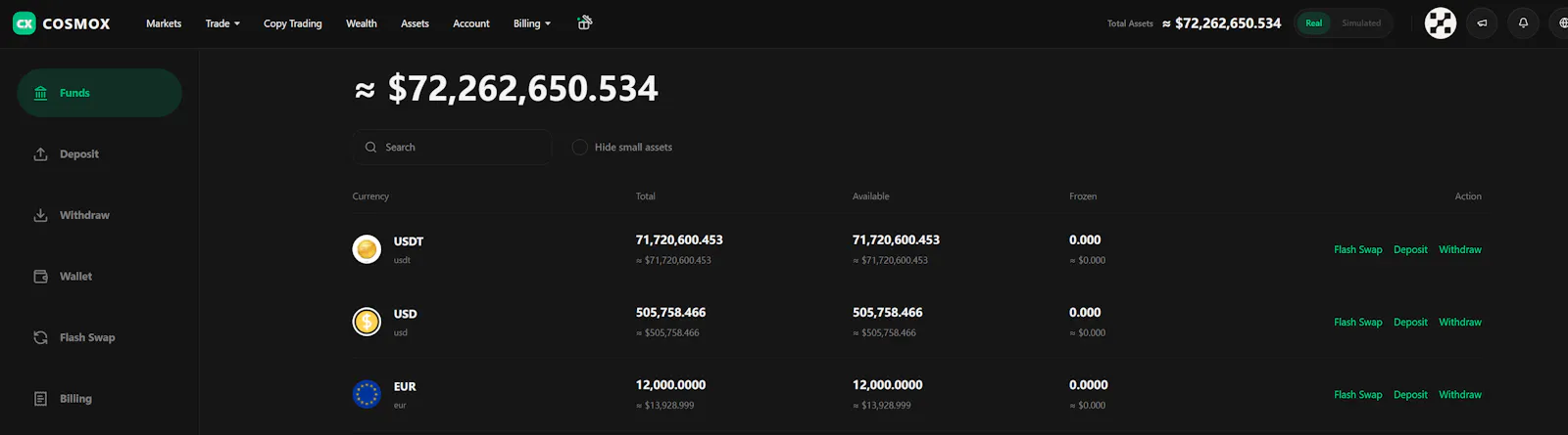 CosmoX PC Trading Terminal screenshot 4