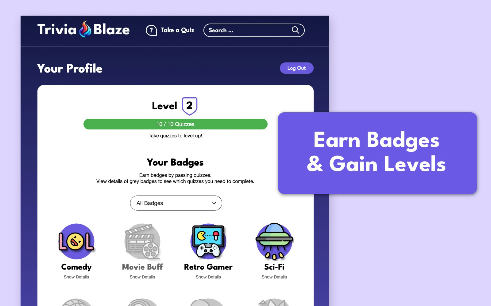 Triviablaze - Beyninizi test etmek için eğlenceli trivia medya 2