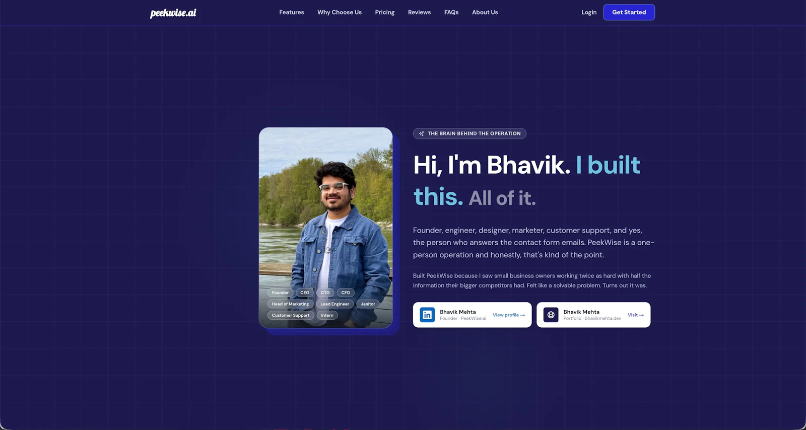 PeekWise.ai screenshot 2