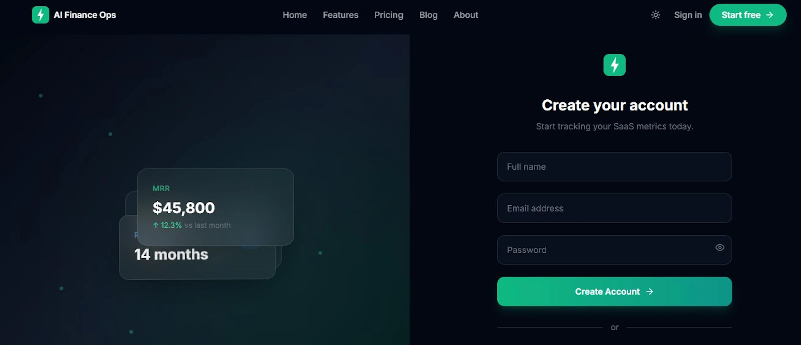 AI Finance Ops screenshot 1