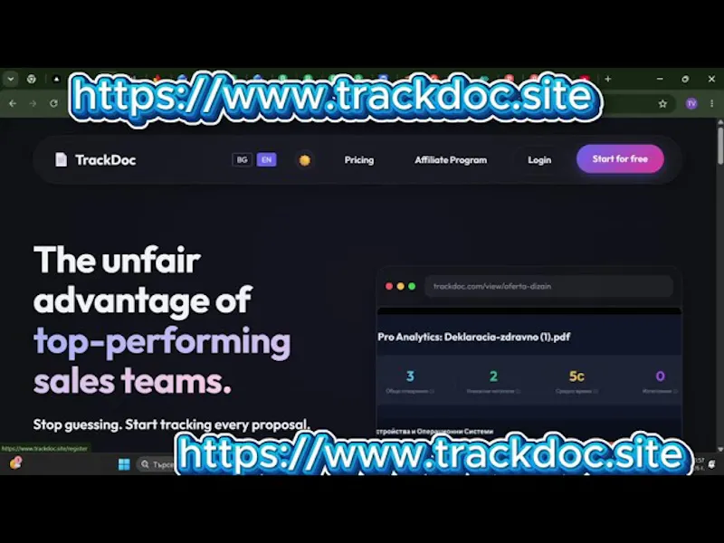 TrackDoc    screenshot 1 (video preview)