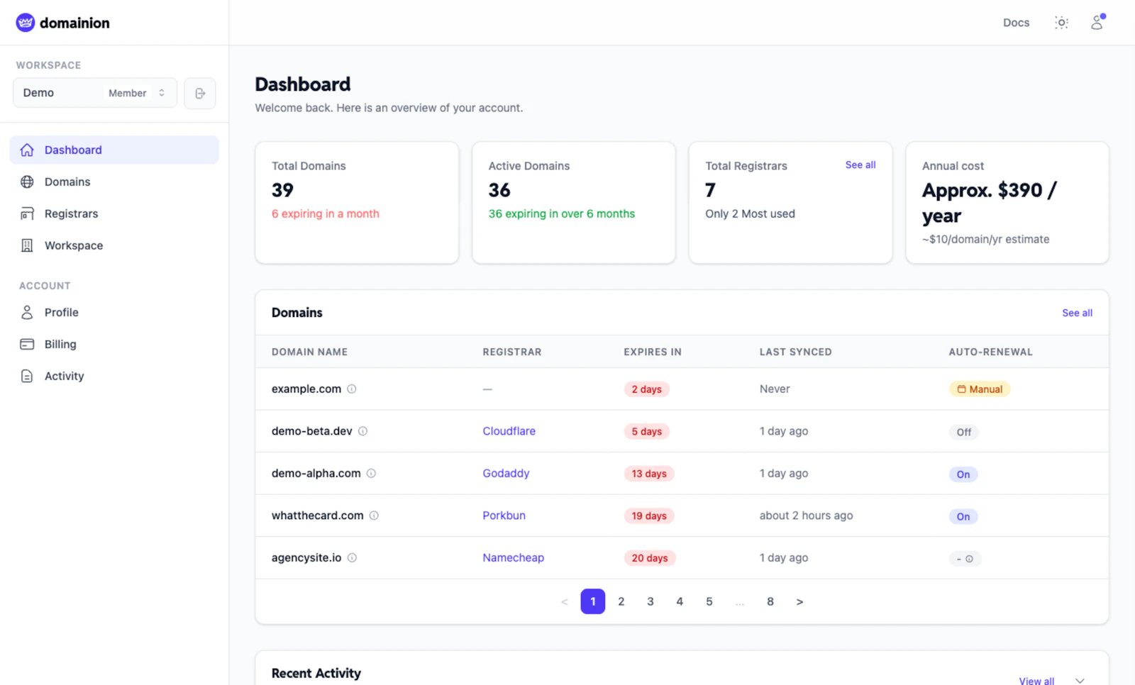 Domainion screenshot 4