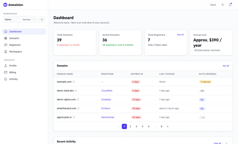 Domainion screenshot 4