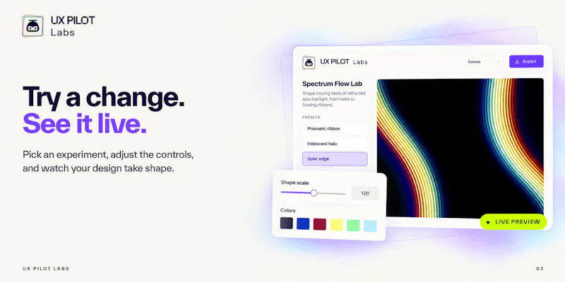 UX Pilot Labs screenshot 5