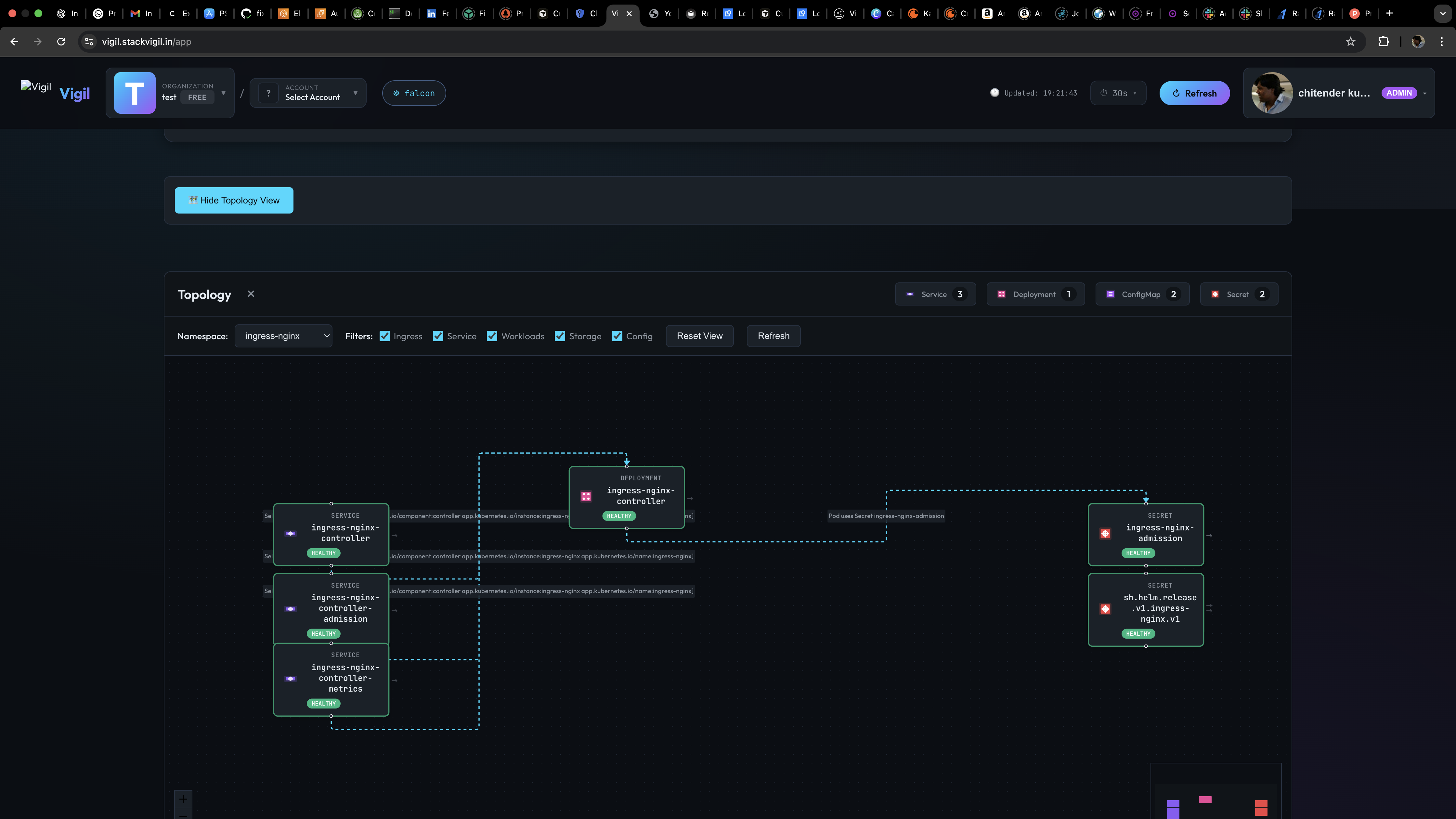 Vigil - Main product screenshot demonstrating key features and user interface