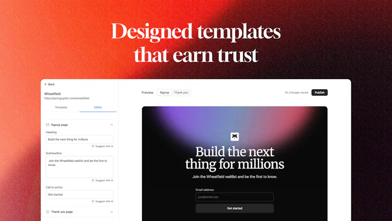 Springuplist screenshot 2