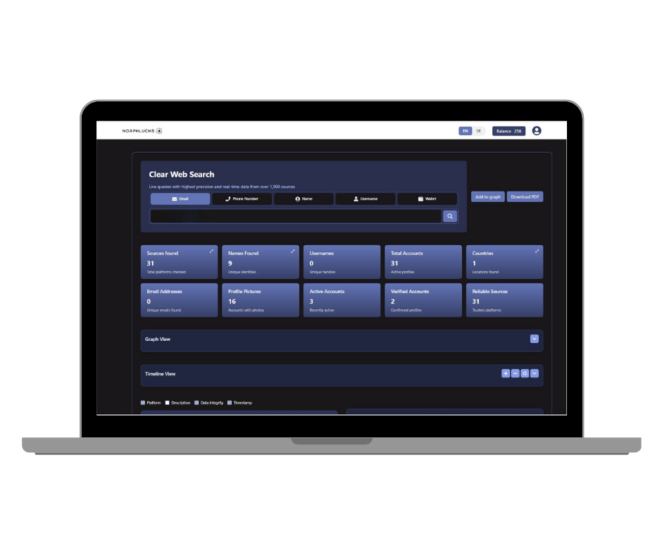 NORPHLUCHS - Main product screenshot demonstrating key features and user interface