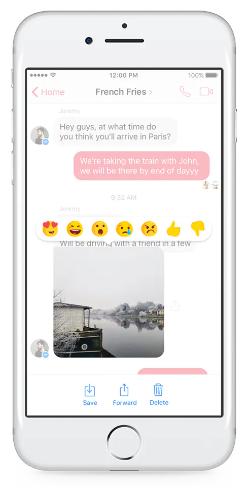 Reactions and Mentions for Facebook Messenger