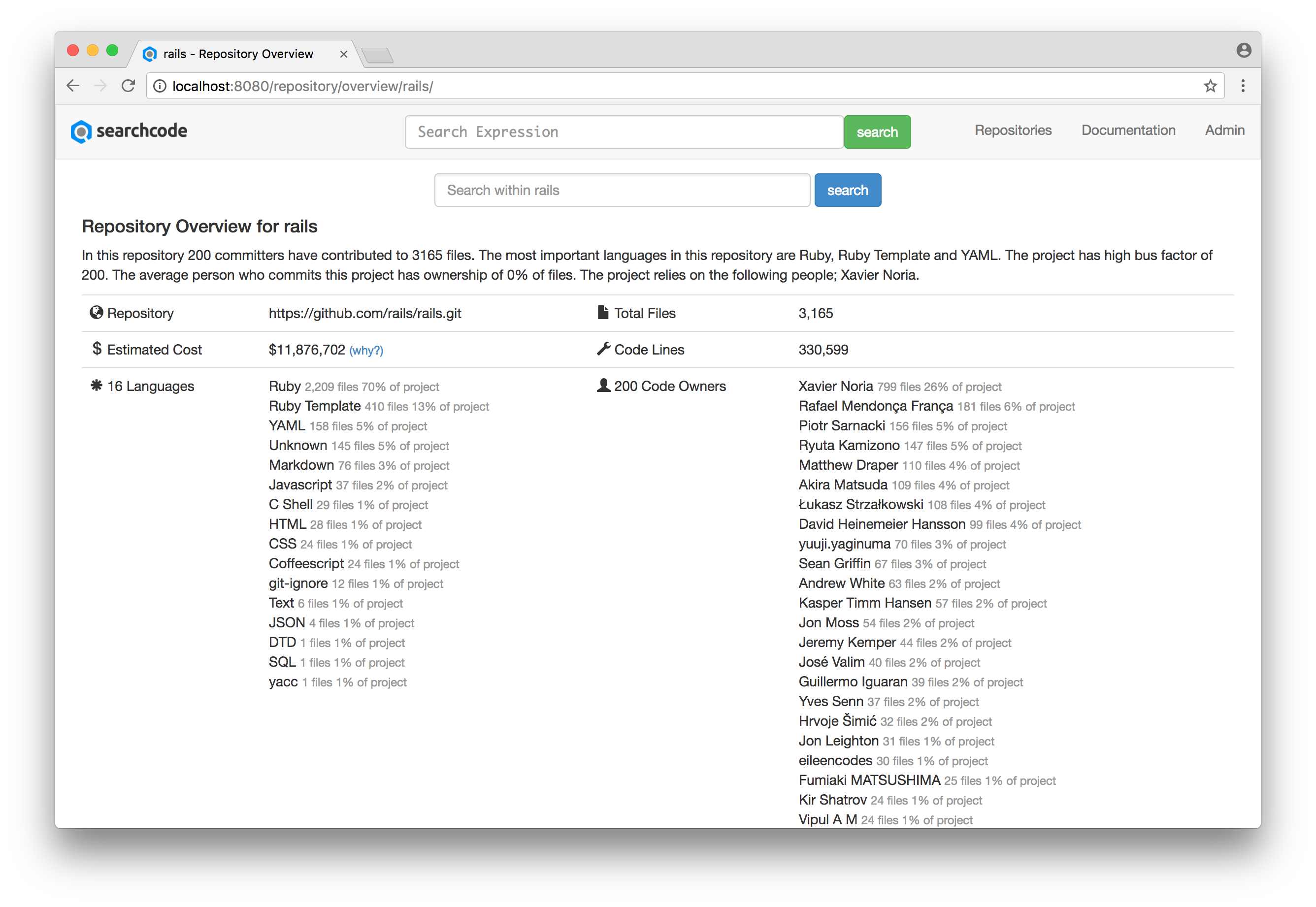 searchcode server gallery image