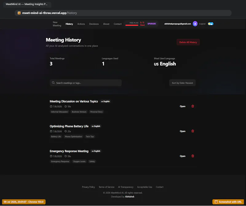 MeetMind AI screenshot 3
