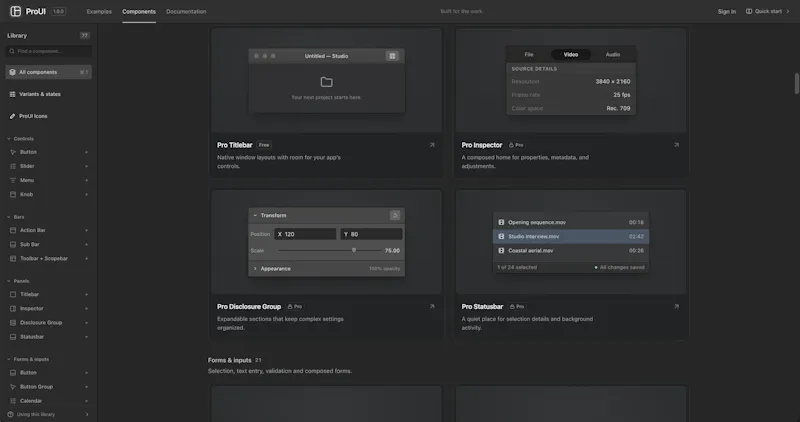 ProUI screenshot 3