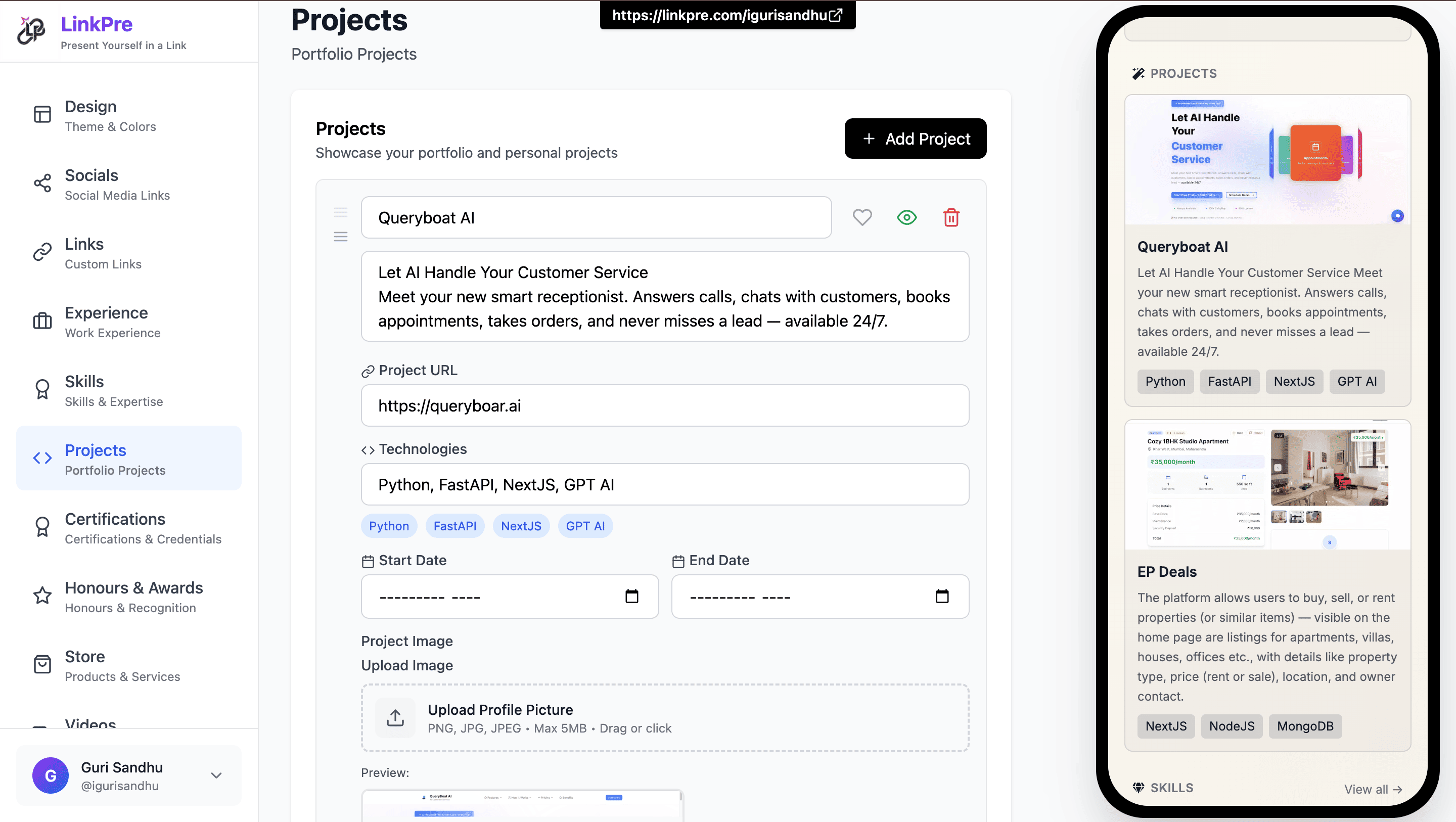 LinkPre gallery image
