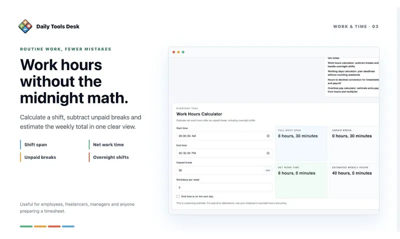 Daily Tools Desk screenshot 3