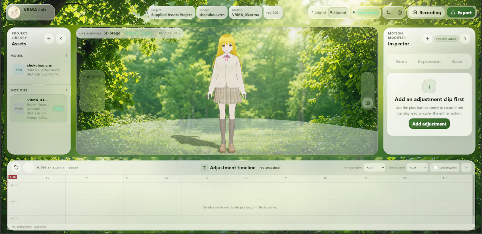 VRMA-lab screenshot 7