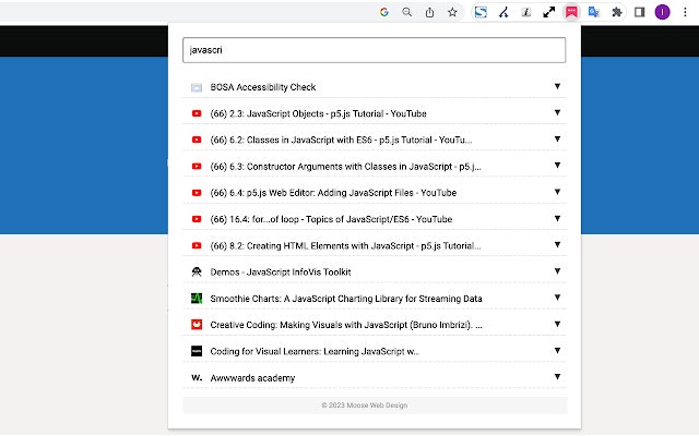 Chrome için Bookmark Arama media 2