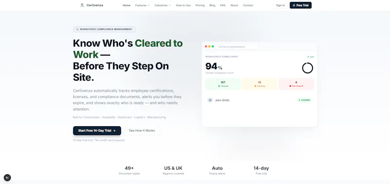 Certivenza screenshot 2