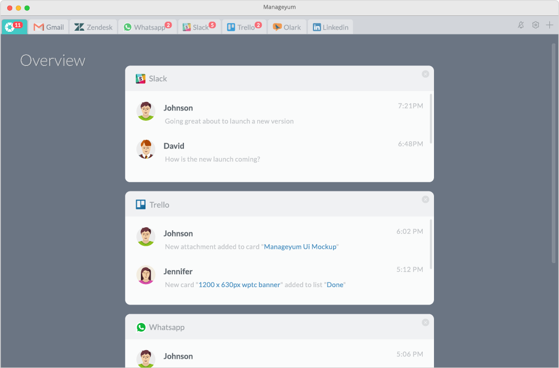 Single messaging app