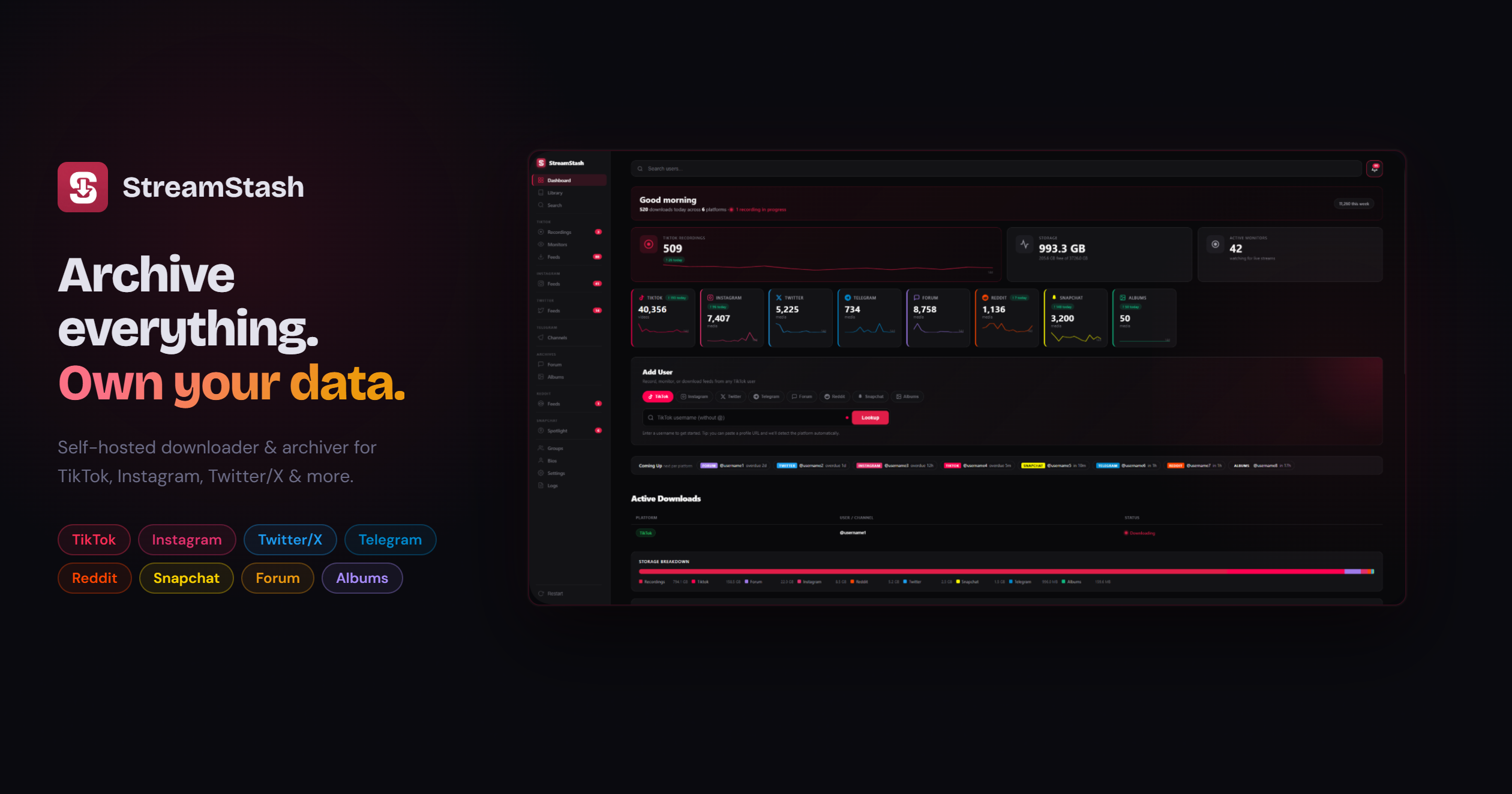 StreamStash gallery image