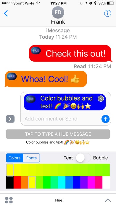 Hue - Color and Fonts for iMessages gallery image