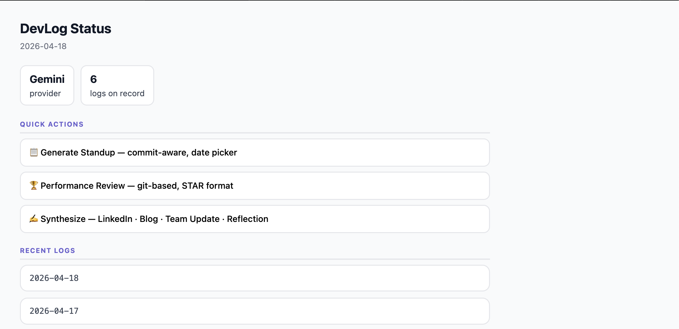 DevLog — Your Engineering Brain gallery image