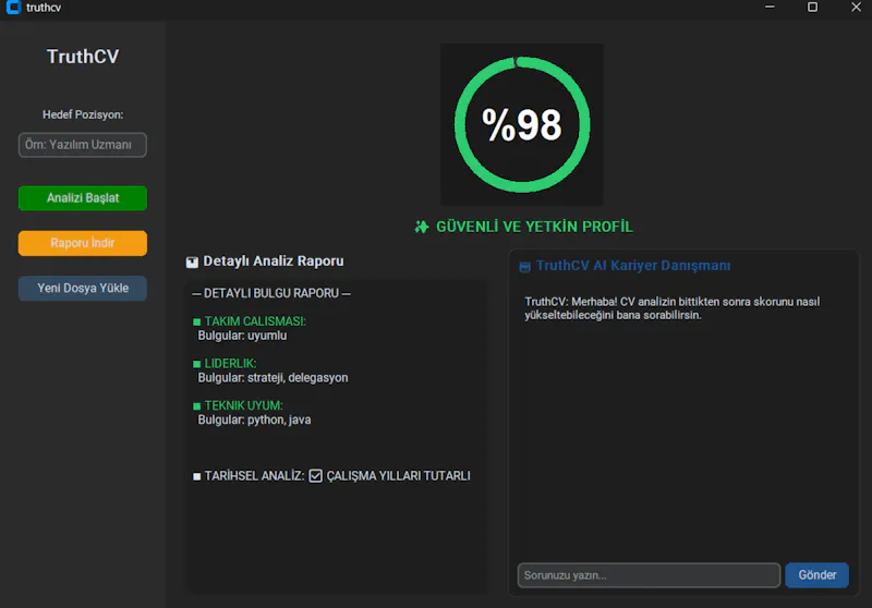 TruthCV screenshot 2