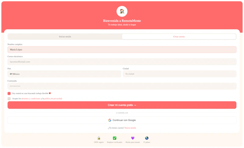 EmpleosMamá LATAM screenshot 2