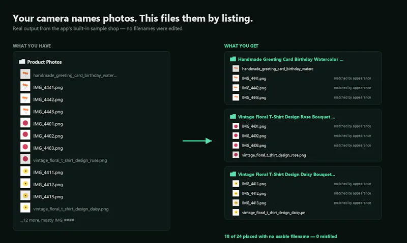 Etsy Photo Organizer screenshot 1