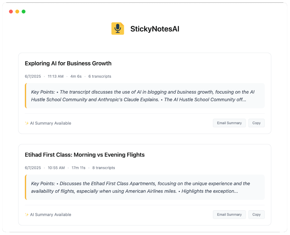 StickyNotes AI media 2