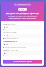 Salon Revenue Loss Calculator gallery image