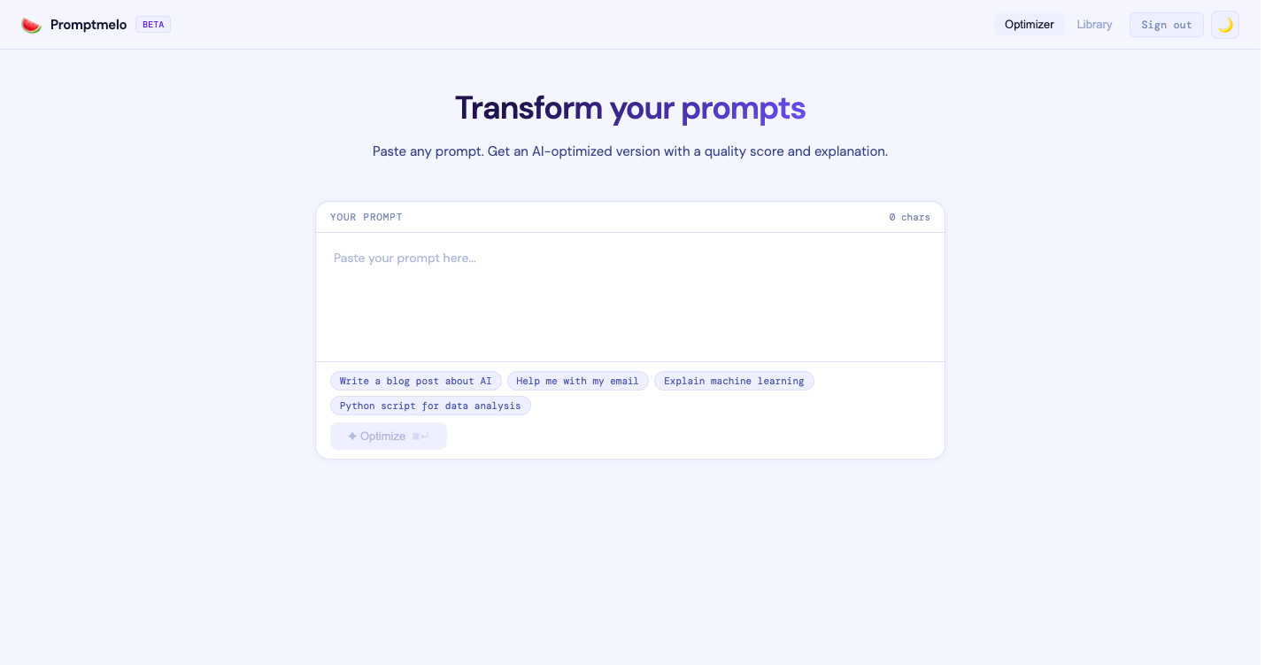 Promptmelo.com gallery image