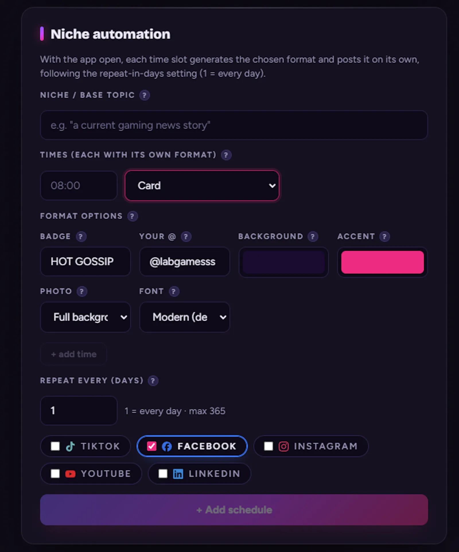Free Content - creat automatic content  screenshot 3