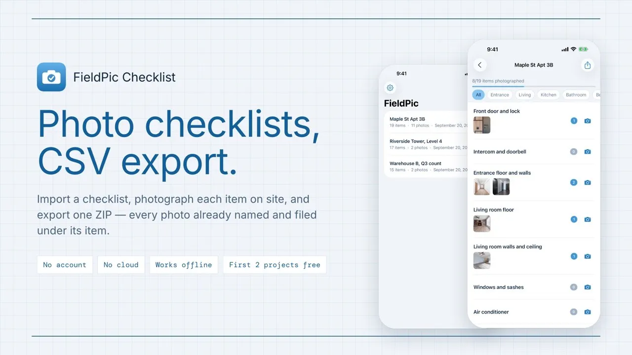 FieldPic Checklist gallery image