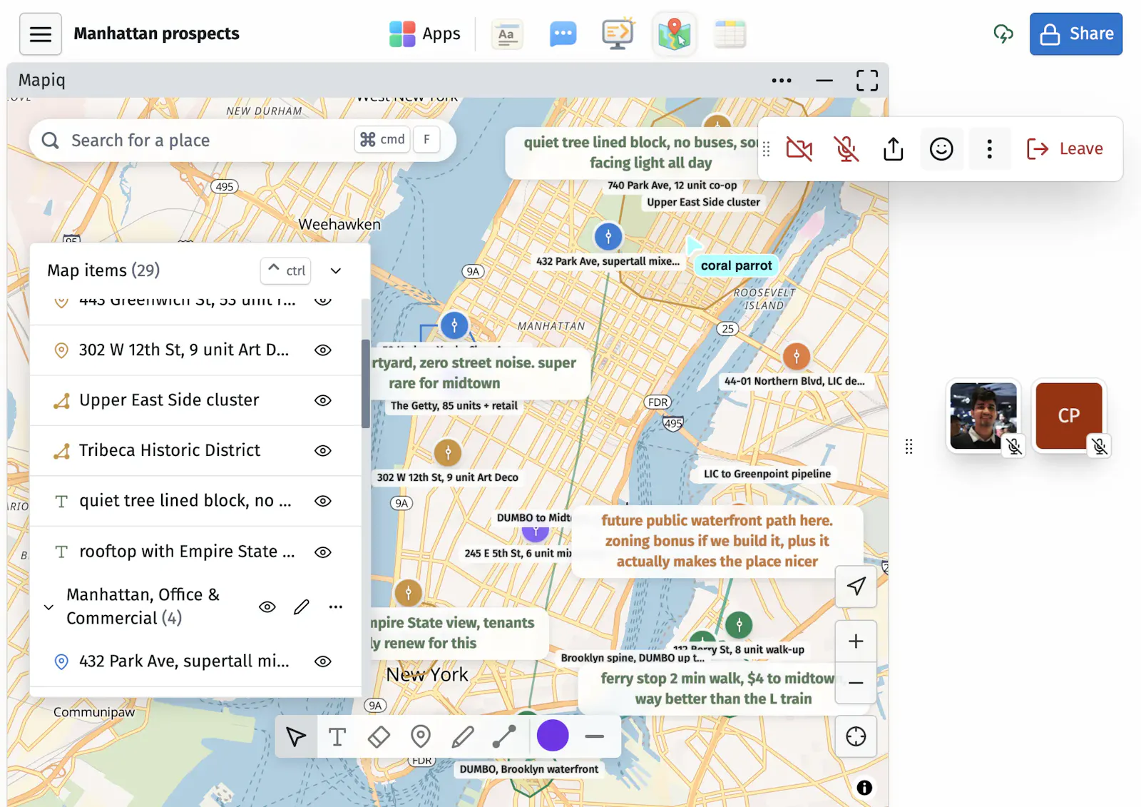 Mapiq screenshot 2