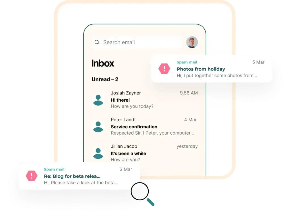 MailMonitor - Main product screenshot demonstrating key features and user interface