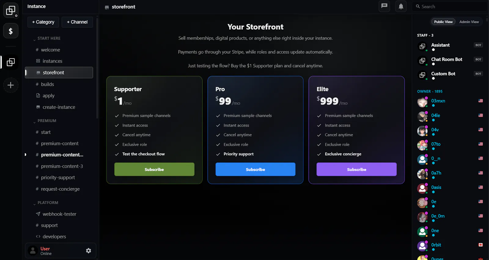 Instance screenshot 3