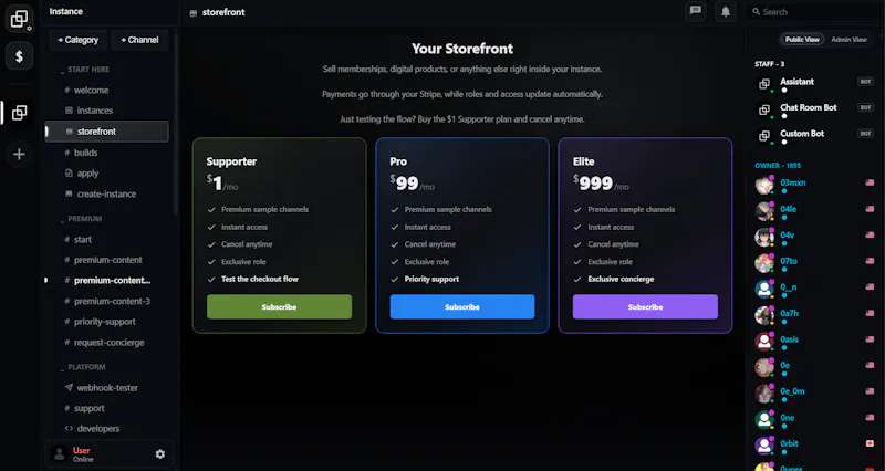 Instance screenshot 3