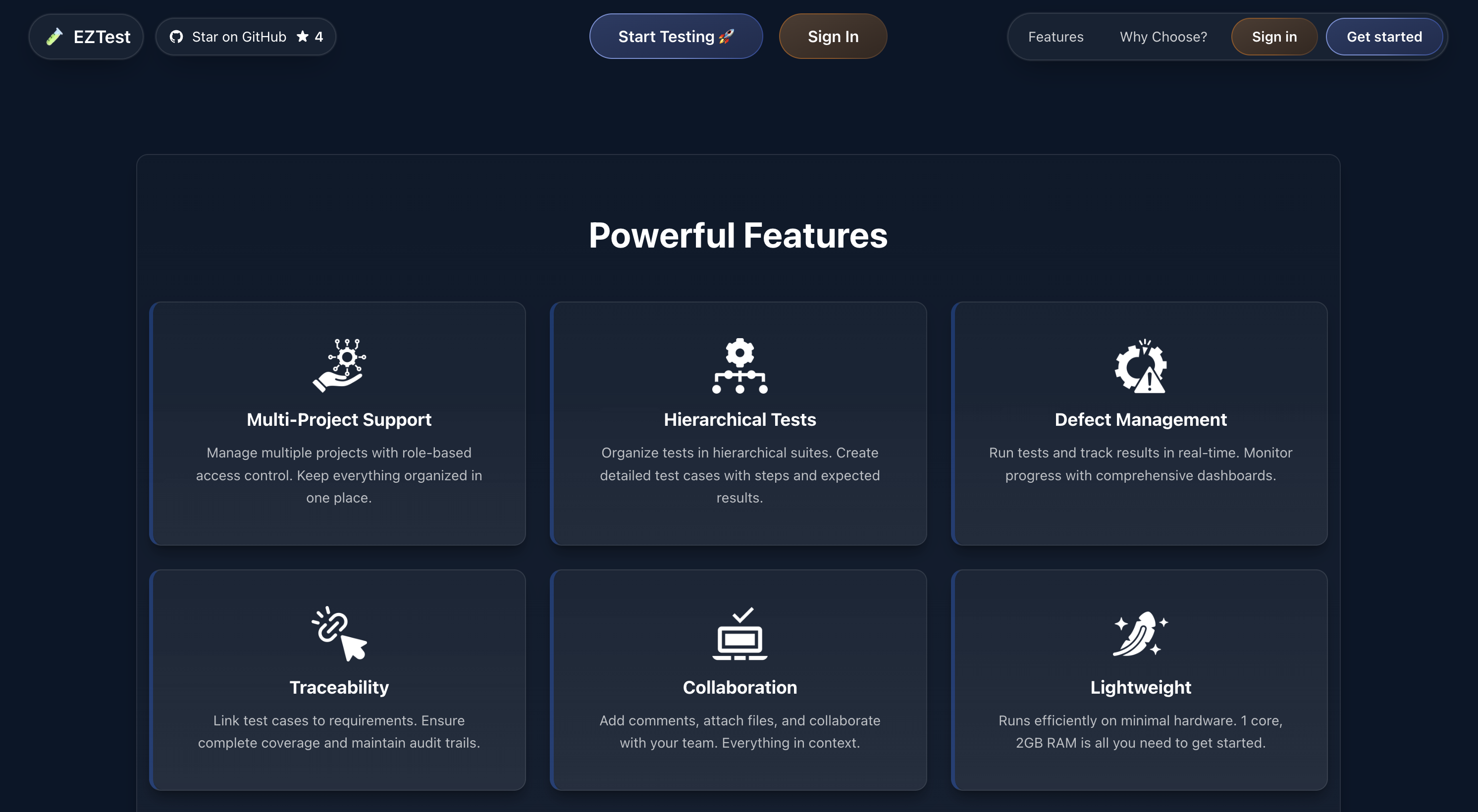 EZTest (Easy Test) - Screenshot 3 showing product features and functionality