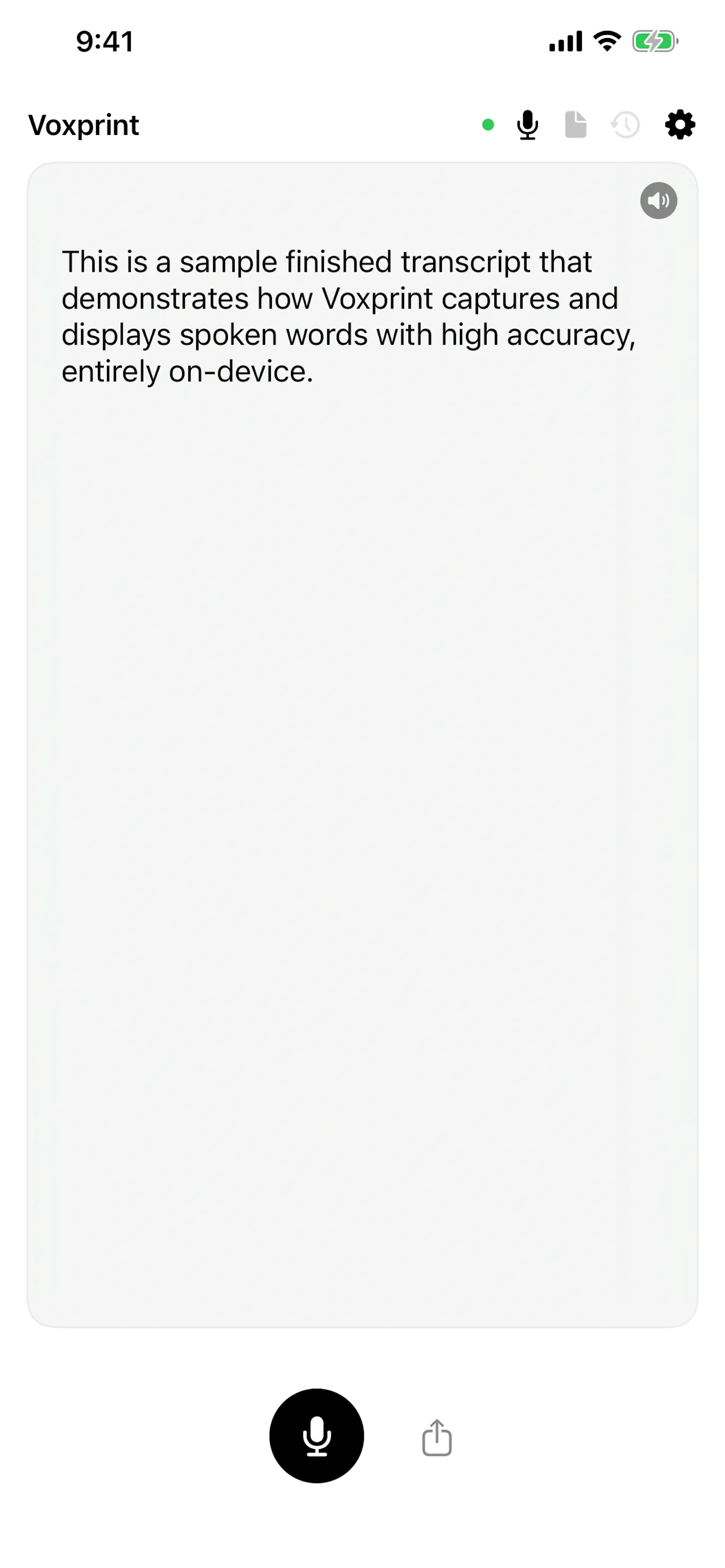 Voxprint screenshot 3