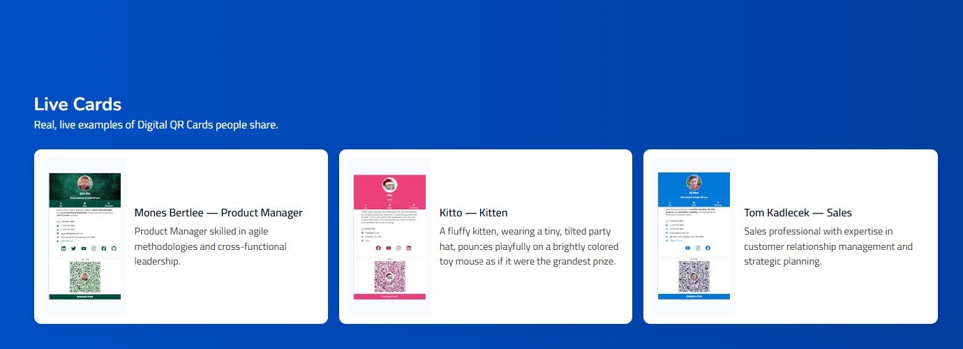 Digital QR Card gallery image