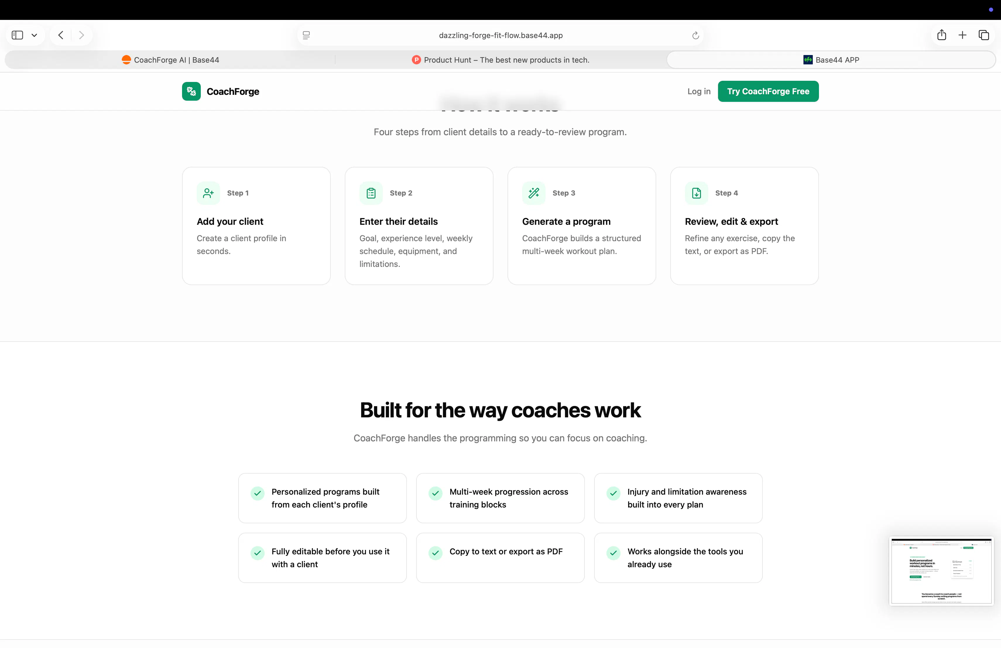 CoachForge AI 截图 3