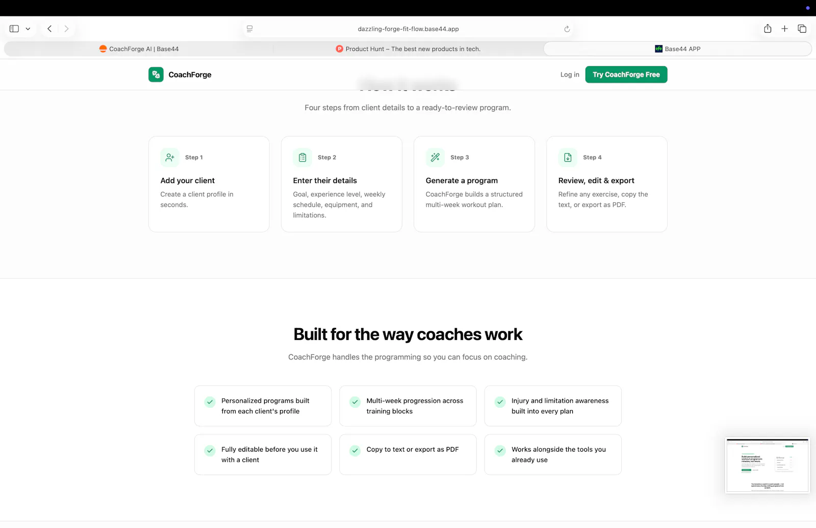 CoachForge AI screenshot 3