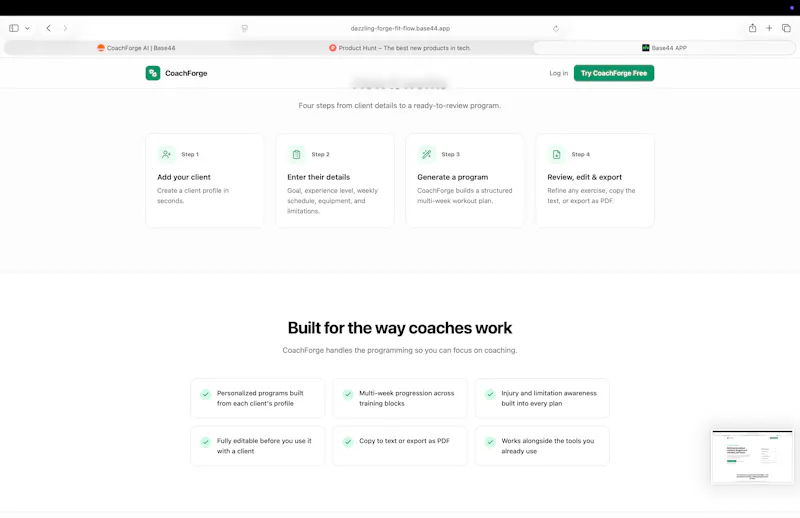 CoachForge AI screenshot 3